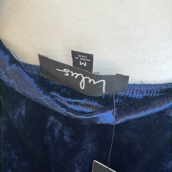 NWT Lulu’s Dreams of Sheen Navy Blue Velvet Convertible Maxi Dress SZ M - Picture 8 of 8